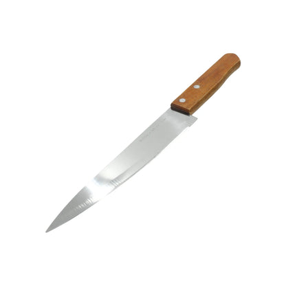 Cuchillo de cocina 7 pulgadas hoja acero inoxidable con mango de madera Mark's Knife 666027