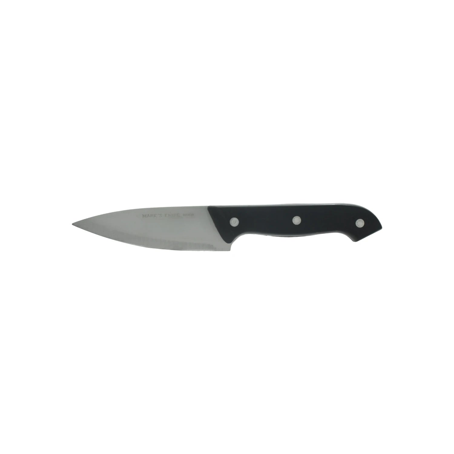 Cuchillo Mark's Knife 5 pulgadas hoja de acero inoxidable mango de plástico negro
