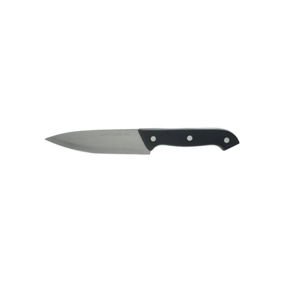 Cuchillo de cocina Mark's Knife 666031 con hoja de acero inoxidable y mango de plástico negro