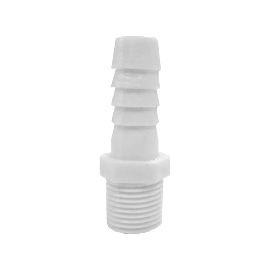 Elaborado de PVC,Conector de 1/2",Conexión resistente a la presión.,Ideal para conexiones de jardín.