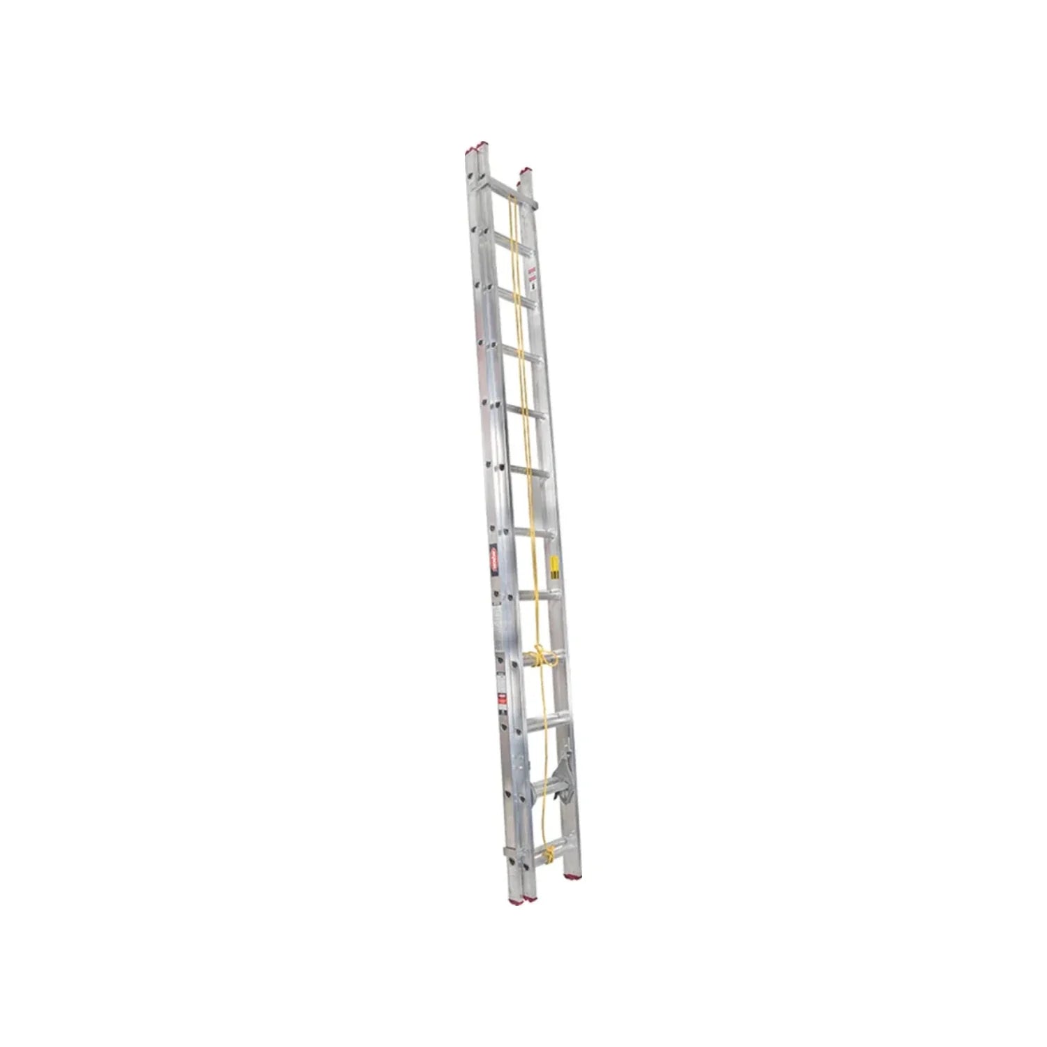Escalones: 24,Tamaño: 6.4 m,Altura máxima de seguridad: 5.46 m.,Largueros rectangulares de aluminio con escalones antiderrapantes tipo "D"