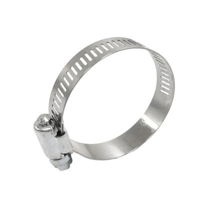 Banda de acero inoxidable.,Apertura mínima: 1 1/16" (27 mm).,Apertura máxima: 2" (50 mm).,Tornillo, tapa y base de acero con un acabado de dicromato de zinc resistente a la corrosión.,Uso doméstico, ferretería, jardinería y agricultura.