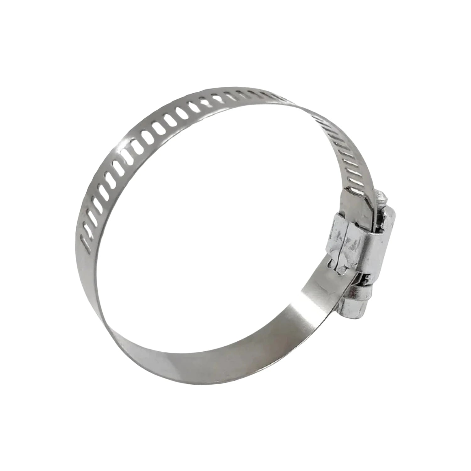 Abrazadera sin fin de acero inoxidable ajustable con tornillo para mangueras y tuberías