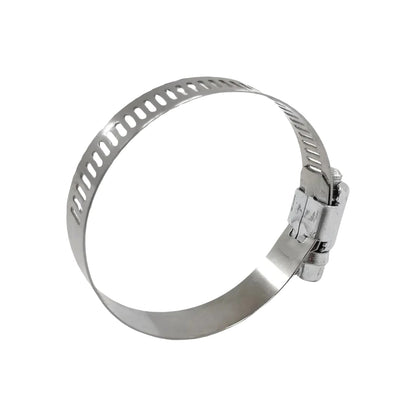 Abrazadera sin fin de acero inoxidable ajustable con tornillo para mangueras y tuberías