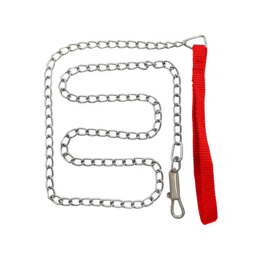 Cadena para mascota.,Con correa.,Con destorcedor.,Uso doméstico.,Largo de cadena 120 cm