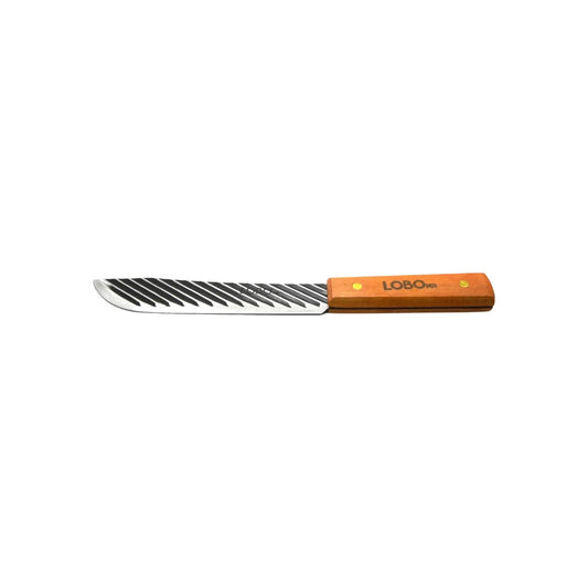 Hoja de acero al carbón.,Largo 7",Mango de madera.,Uso profesional.