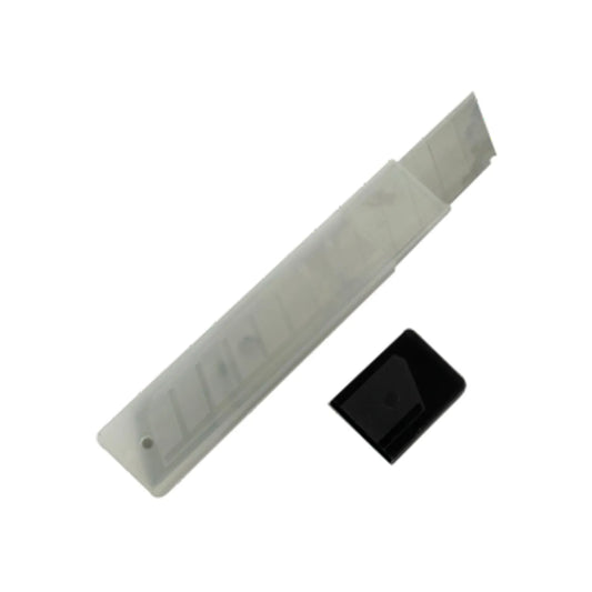Material de  acero.,Hechura pre-cortada.,Uso general.,Incluye estuche de plástico con tapa.