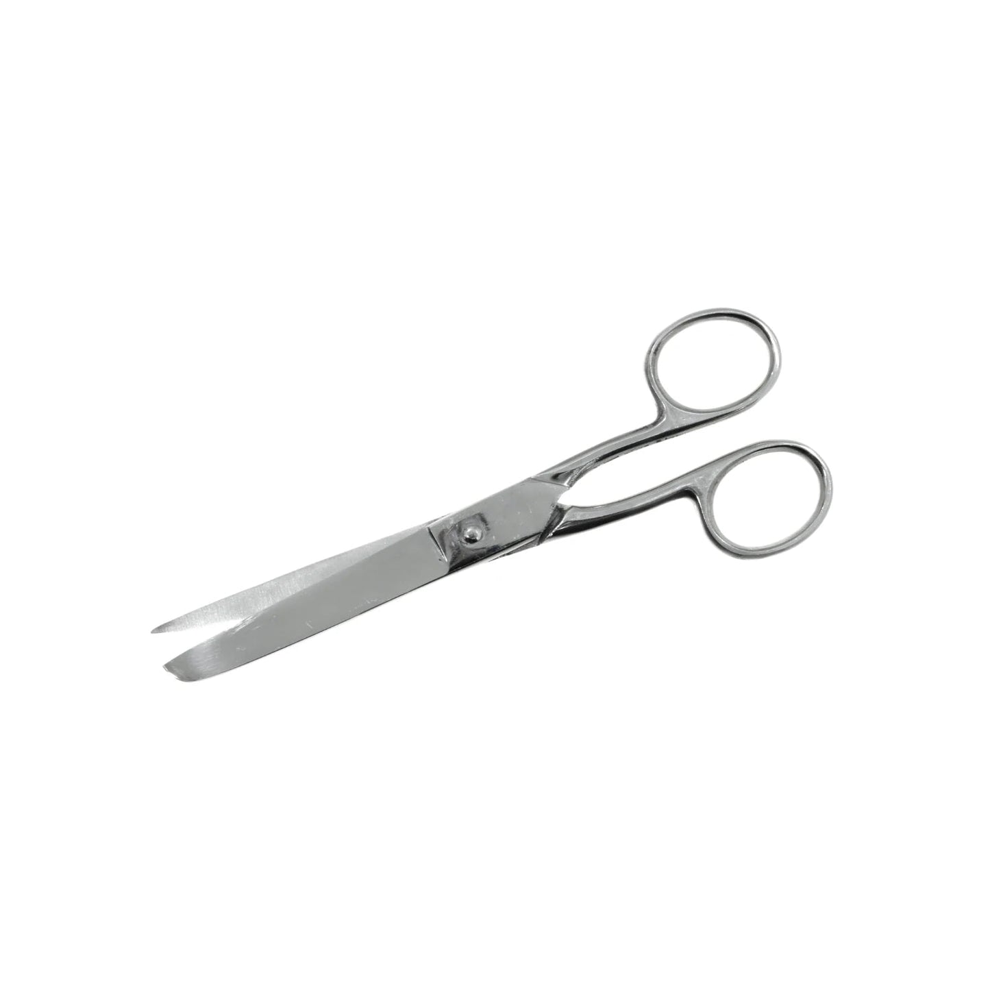 Tijera de costura 6 pulgadas de metal plateado, hojas de acero inoxidable afiladas para cortar tela