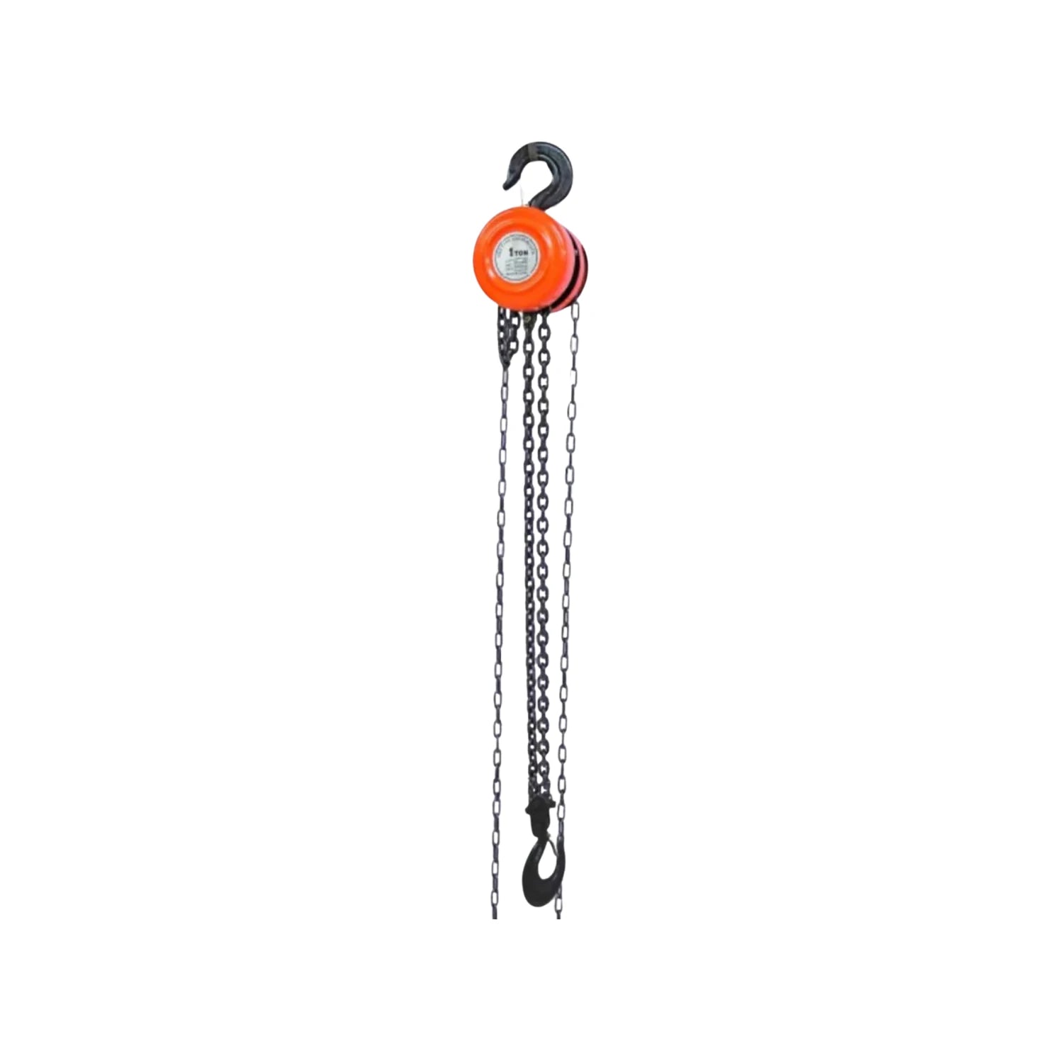 Garrucha de cadena manual naranja 1 tonelada, polipasto para elevación de carga industrial