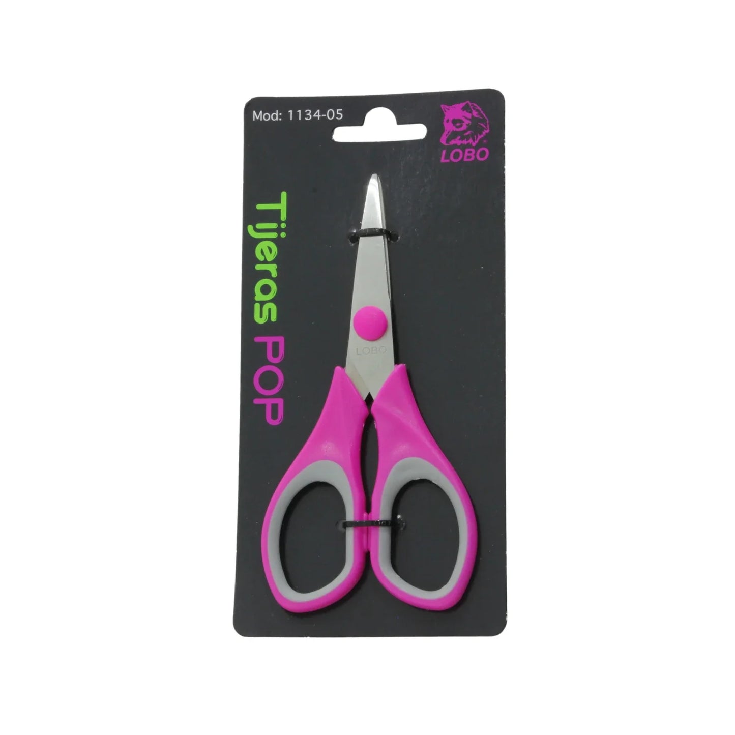 Tijera para oficina 5'' mango suave Lobo 1134-05 pop