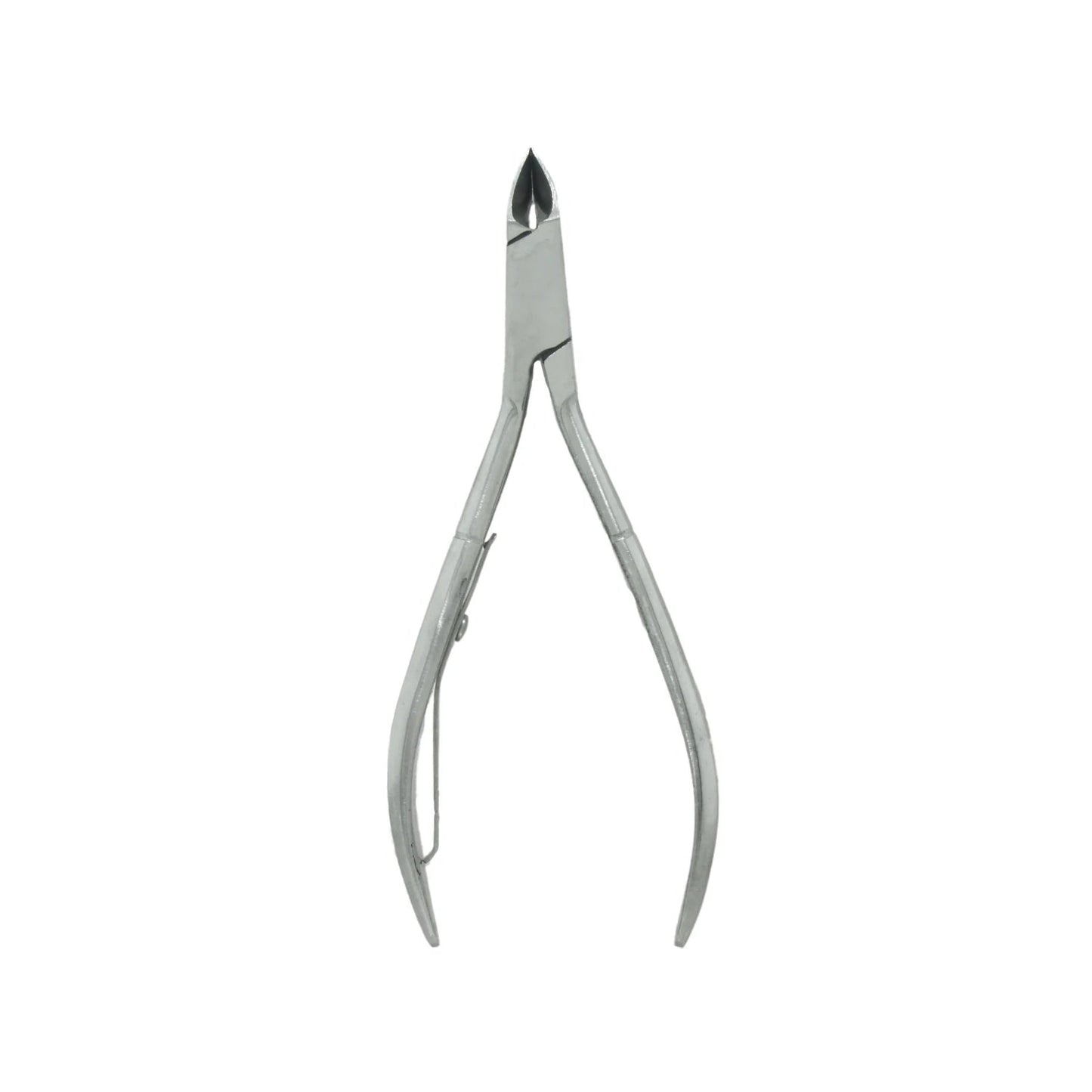 Alicate para manicure 4" recta de acero inoxidable, para cortar cutículas con precisión.