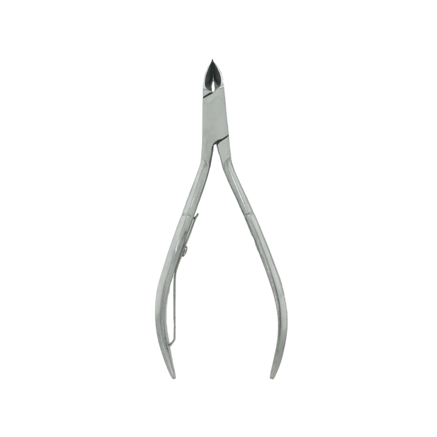 Alicate para manicure 4" recta de acero inoxidable, para cortar cutículas con precisión.