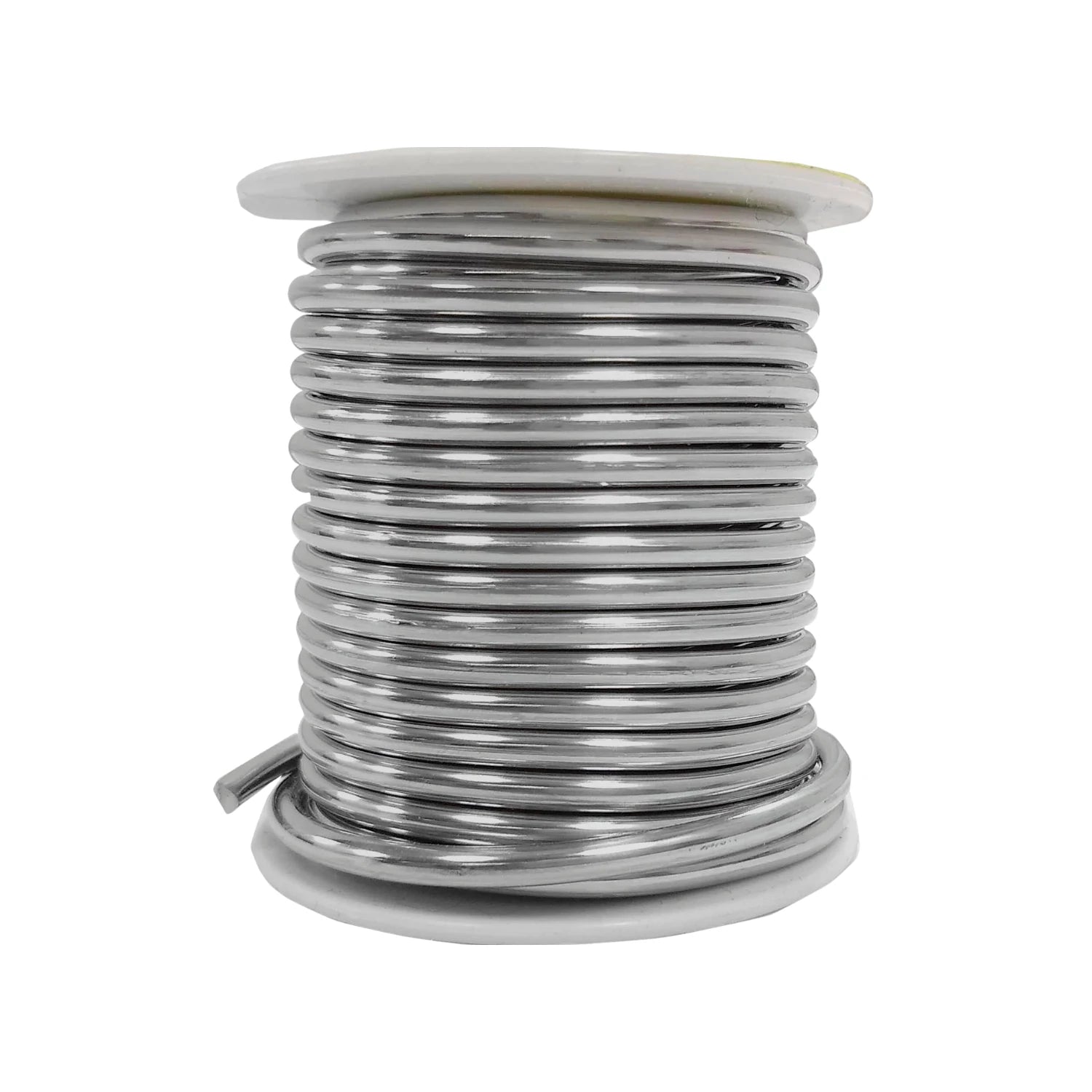 Carrete de soldadura 50/50 de 450g, alambre estaño-plomo plateado para uniones y reparaciones metálicas