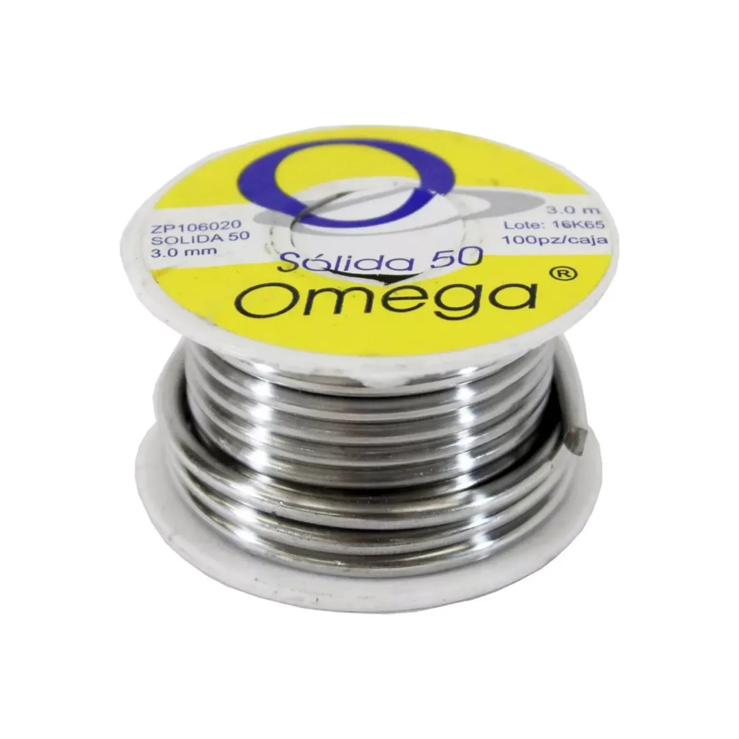 Carrete de soldadura de estaño sólida Omega 3.0 mm para trabajos de electrónica y reparaciones eléctricas de alta precisión