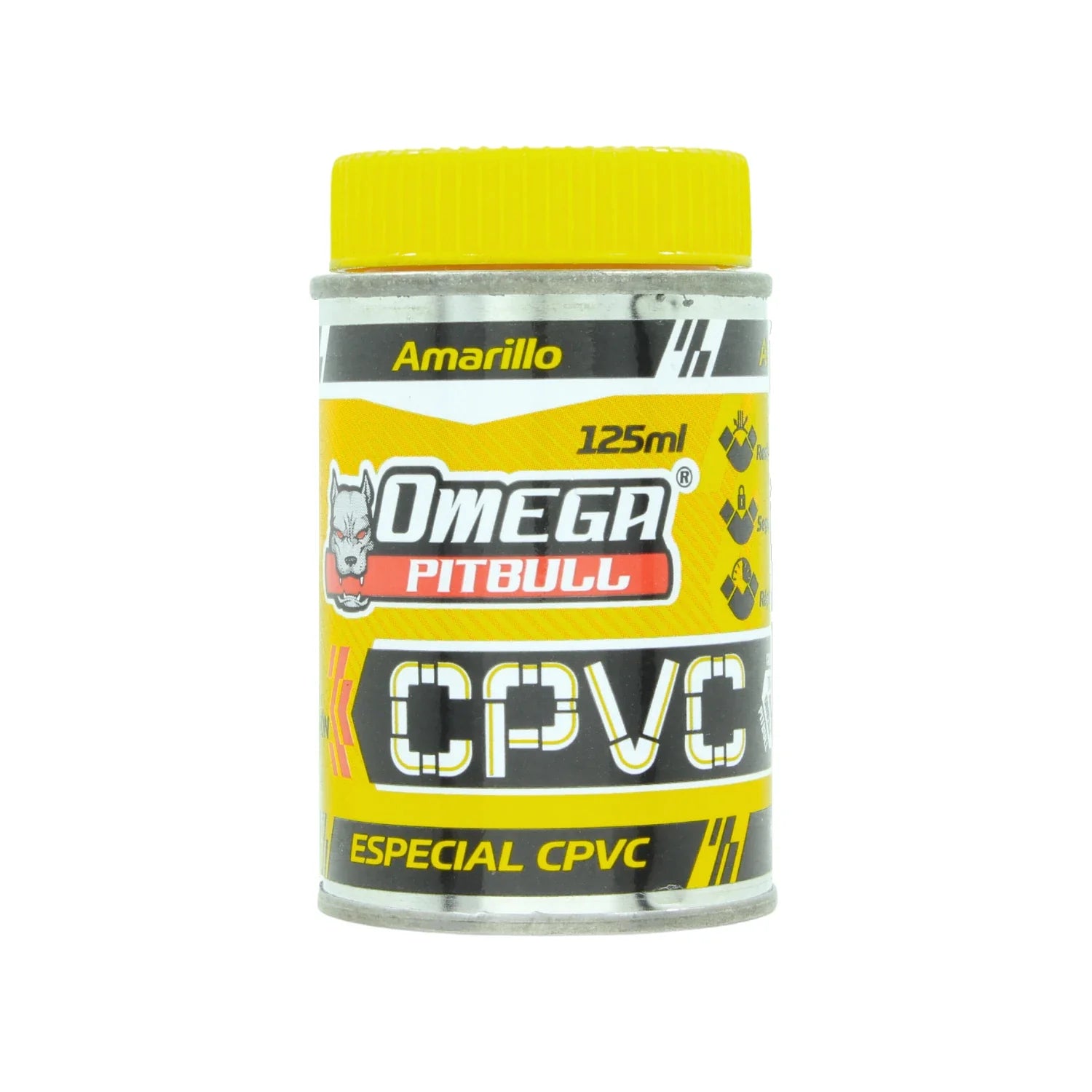 Contenido: 125 ml,Peligro: extremadamente inflamable (no usarse cerca del fuego).,Para tubos o conexiones de CPVC,Alta viscosidad.