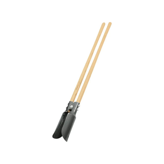 Fabricado de   acero SAE 1045,Modelo de cabeza de una sola pieza.,Mango de madera cuadrado de 5-1/2",Cavador atlas.