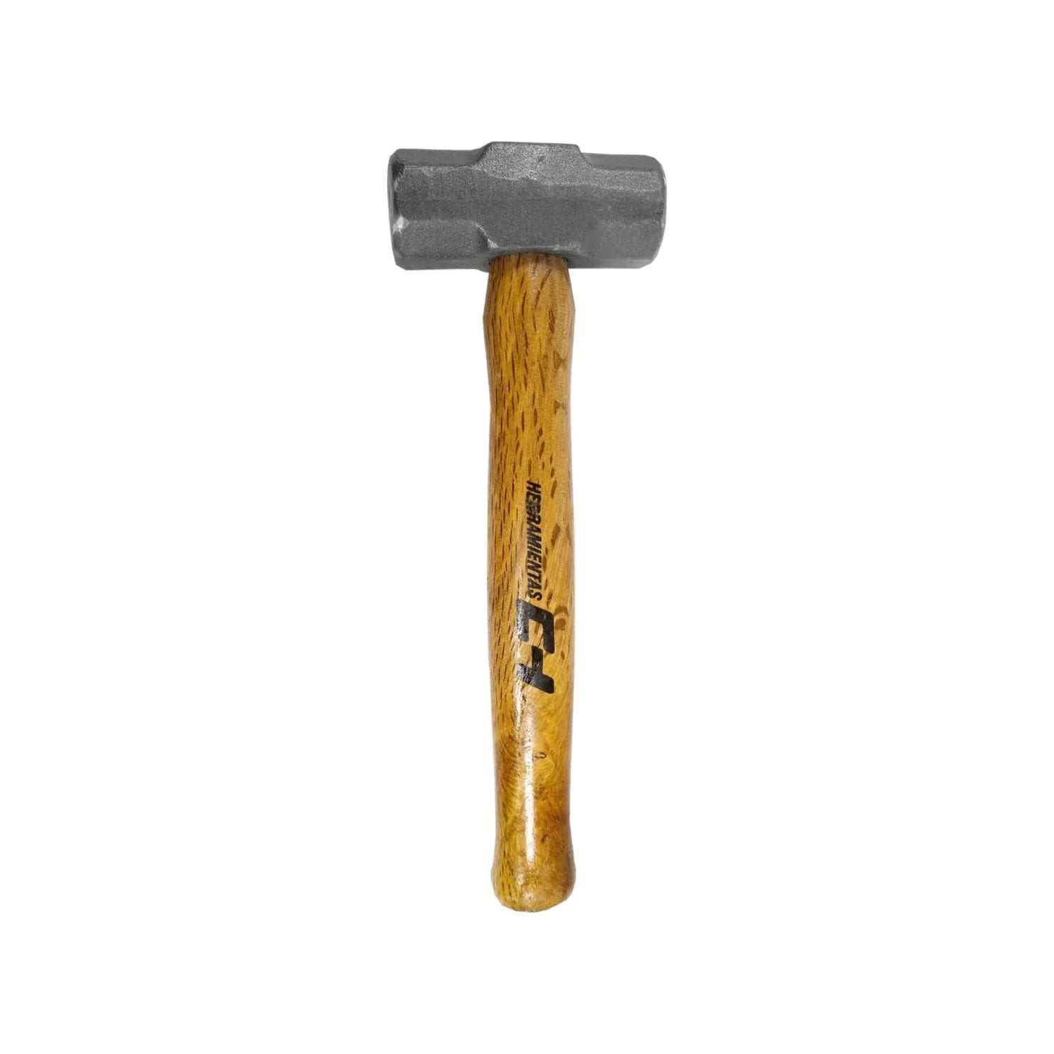 Marro octagonal de 2 libras con cabeza de acero gris y mango de madera HERRAMIENTAS CH para construcción
