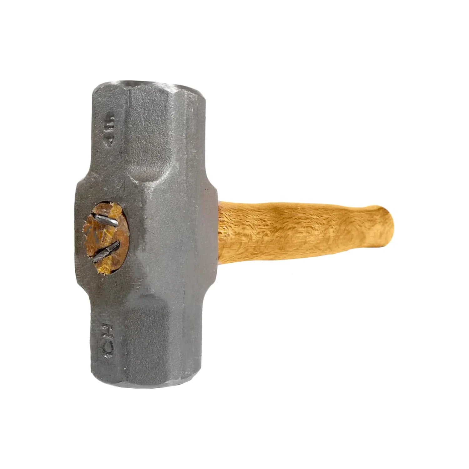 Marro octagonal CH de 4 libras con cabeza de acero gris y mango de madera