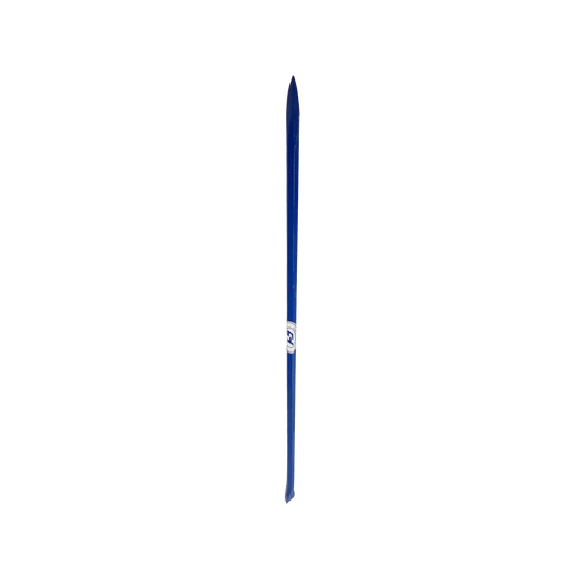 Fabricado en acero al alto carbón SAE 1060,Barreta con tratamiento térmico.,Medidas:,Largo: 175 cm,Grosor: 1" (2.5 cm).,Peso 6.40 kg,Terminación en punta y escoplo.