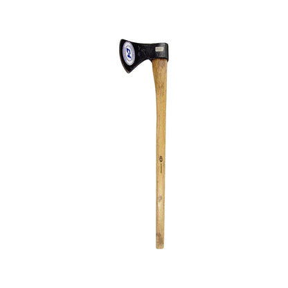 Hacha de 3 1/2 libras CH con mango de madera, ideal para corte de leña y poda.