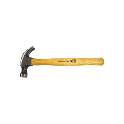 Martillo de uña curva CH 16 oz, con mango de madera, para clavar y extraer clavos