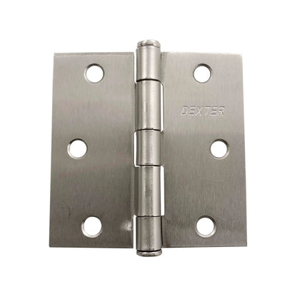 Fabricado en acero.,Bisagra residencial.,Perno suelto.,Cabeza plana de 1.6 de espesor.,Medida: 3" x 3" ,Acabado níquel satinado sin baleros.