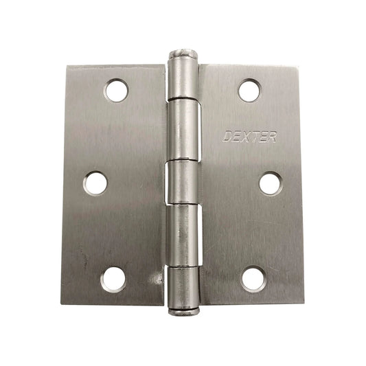 Fabricado en acero.,Bisagra residencial.,Perno suelto.,Cabeza plana de 1.6 de espesor.,Medida: 3" x 3" ,Acabado níquel satinado sin baleros.