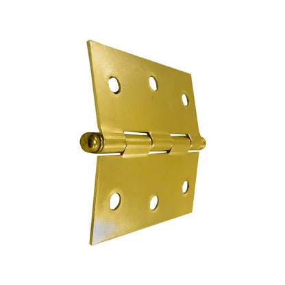 Bisagra de perno de bola latón brillante para puertas y gabinetes, acabado dorado pulido