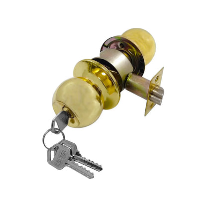 Cerradura/Chapa para recámara dorada Dexter 6601 barza
