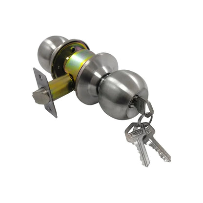 Cerradura/Chapa para recámara cromada Dexter 6605 barza