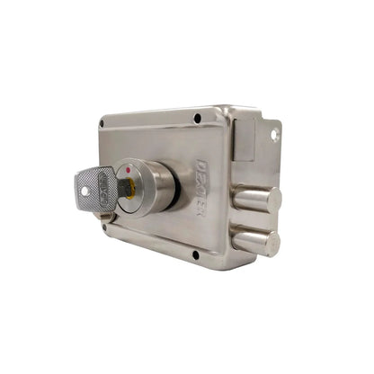 Cerradura/Chapa sobreponer dos bulones automáticos niquelada Dexter 6772