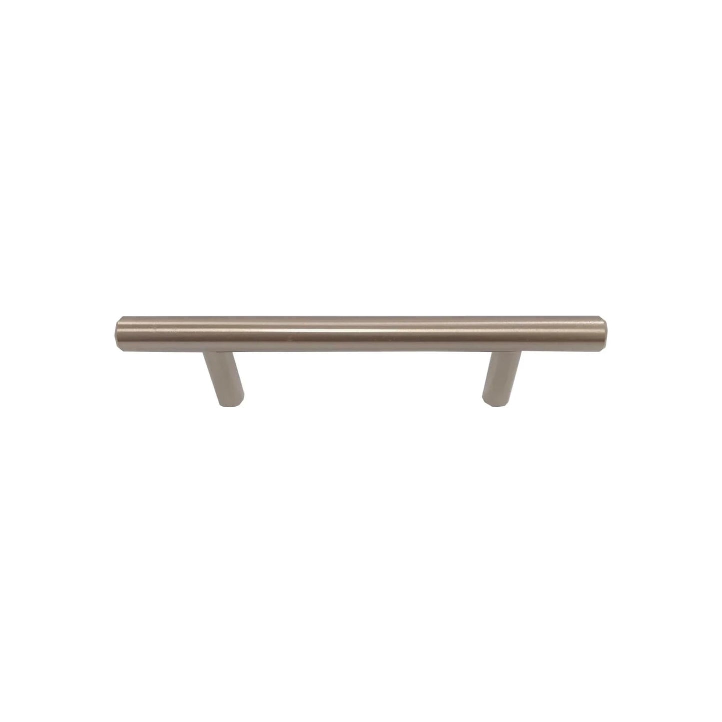 Tirador de barra recto de acero níquel satinado 96mm para gabinetes y cajones modernos