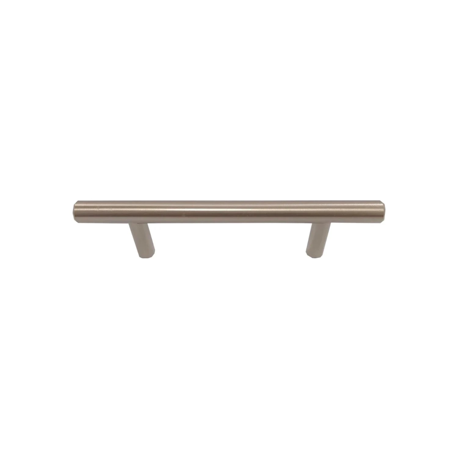 Tirador de barra recto de acero níquel satinado 96mm para gabinetes y cajones modernos