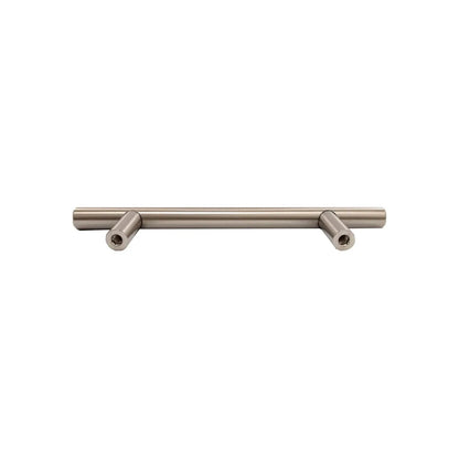 Jaladera 128 mm barra de acero níquel satinado Handy Home 7991