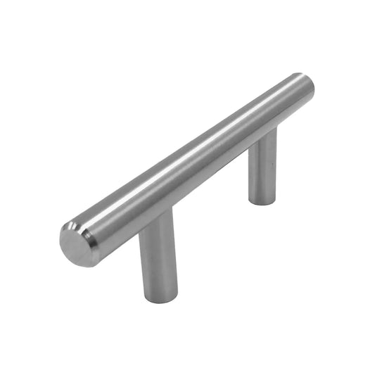 Barra de acero.,Acabado níquel satinado.,Barra de 64 mm de ancho.,Barra tubular hueca para menor peso.