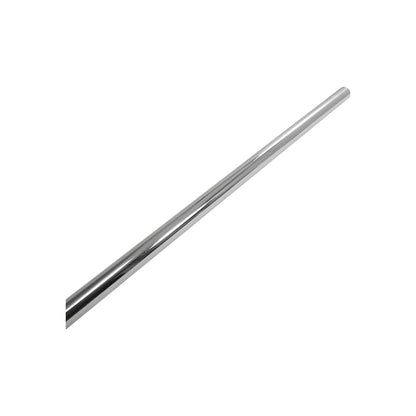 Tubo redondo de acero cromado brillante y resistente para closet o barra de soporte