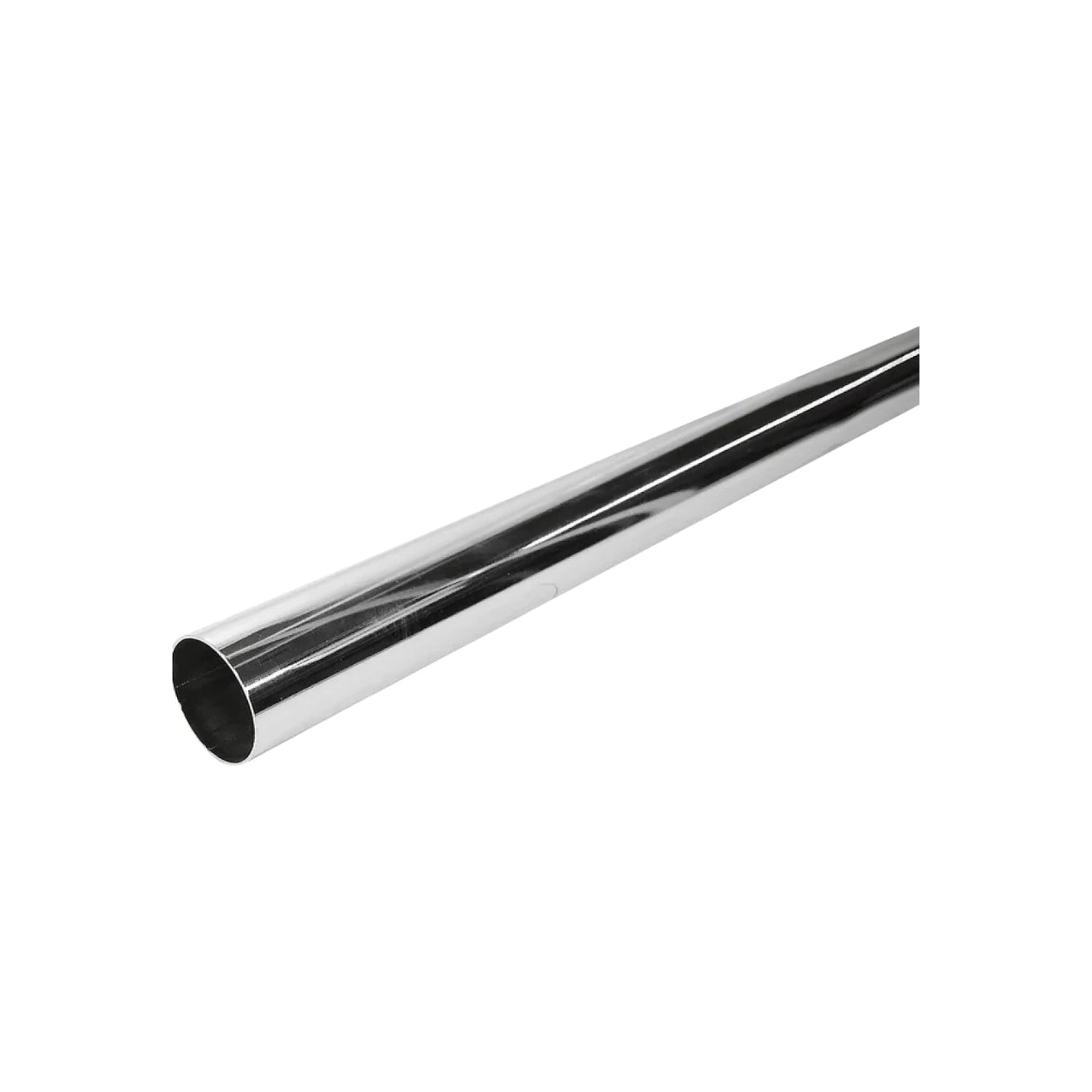 Tubo redondo cromado para closet, barra de armario resistente y brillante