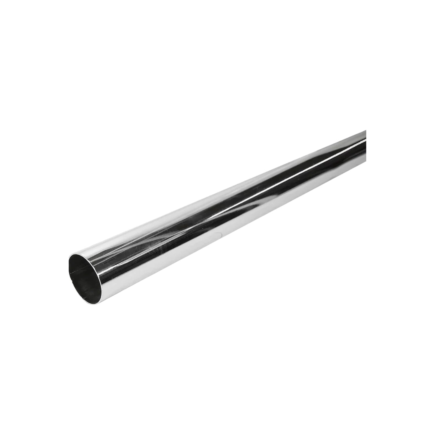 Tubo redondo cromado para closet, barra de armario resistente y brillante
