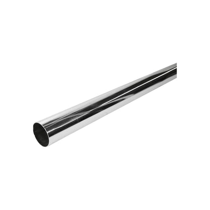 Tubo redondo cromado para closet, barra de armario resistente y brillante