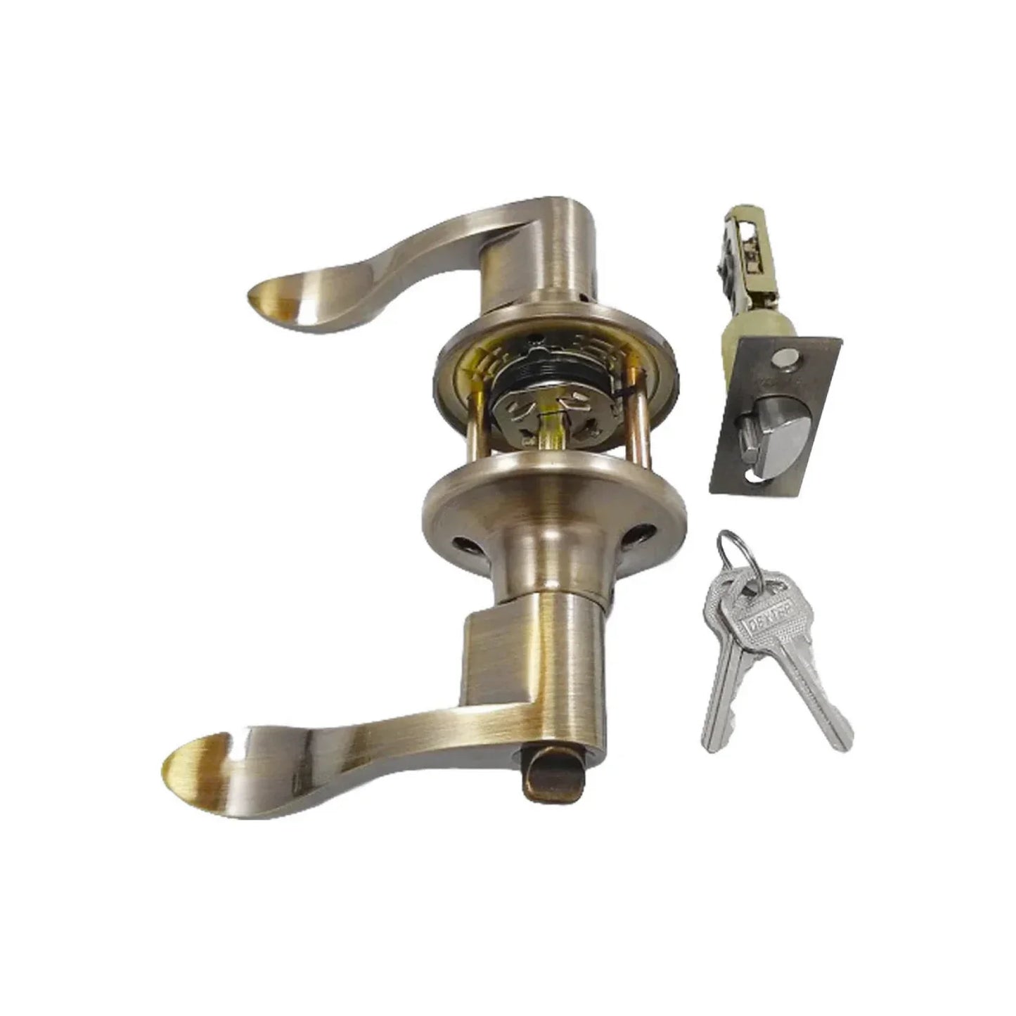 Cerradura/Chapa para recámara de manija cobre Dexter 6718 royal