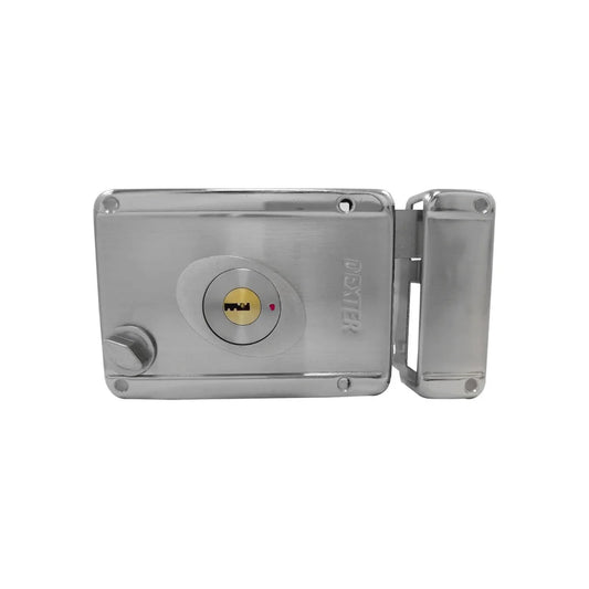 Cerradura/Chapa sobreponer de ganchos automáticos niquelada Dexter 6774
