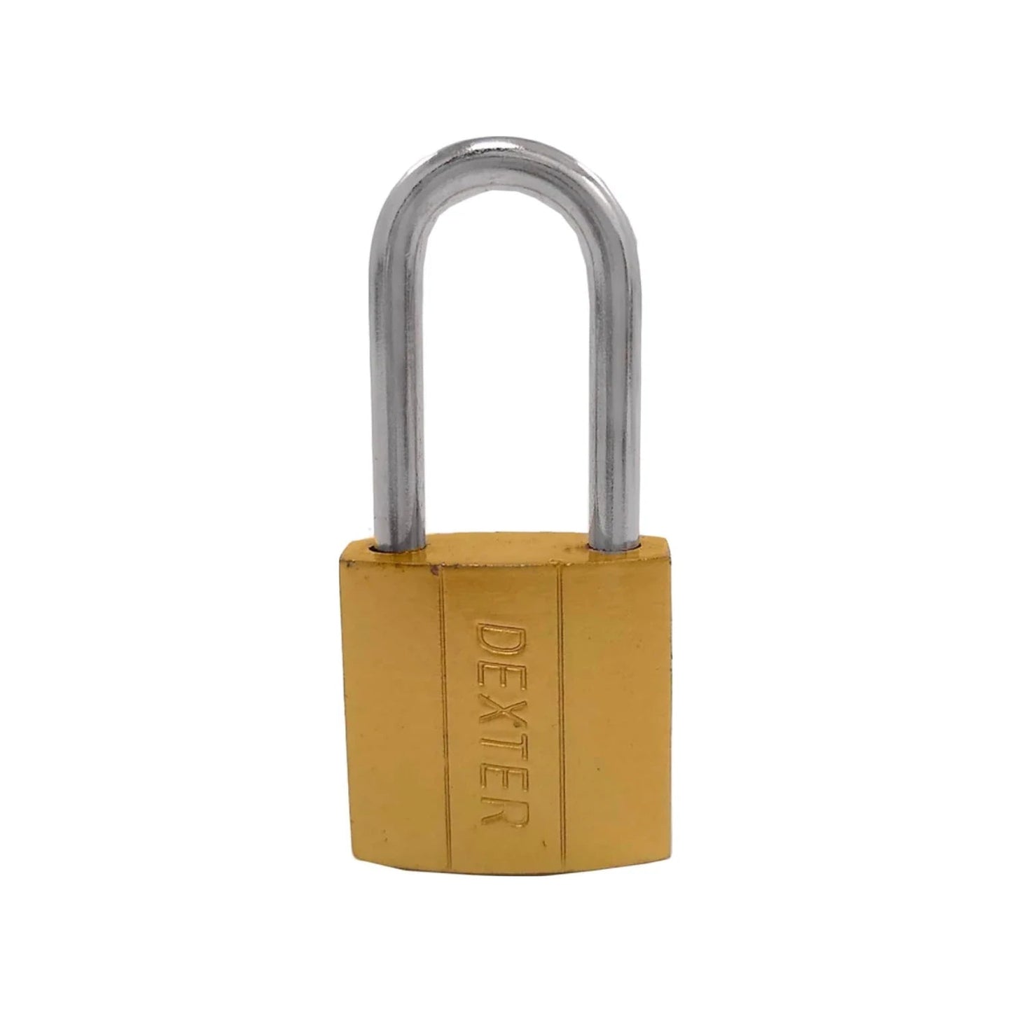 Candado de seguridad Dexter 25mm gancho largo dorado