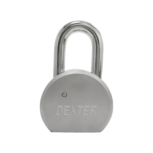 Candado Dexter de disco 65mm plata con gancho corto