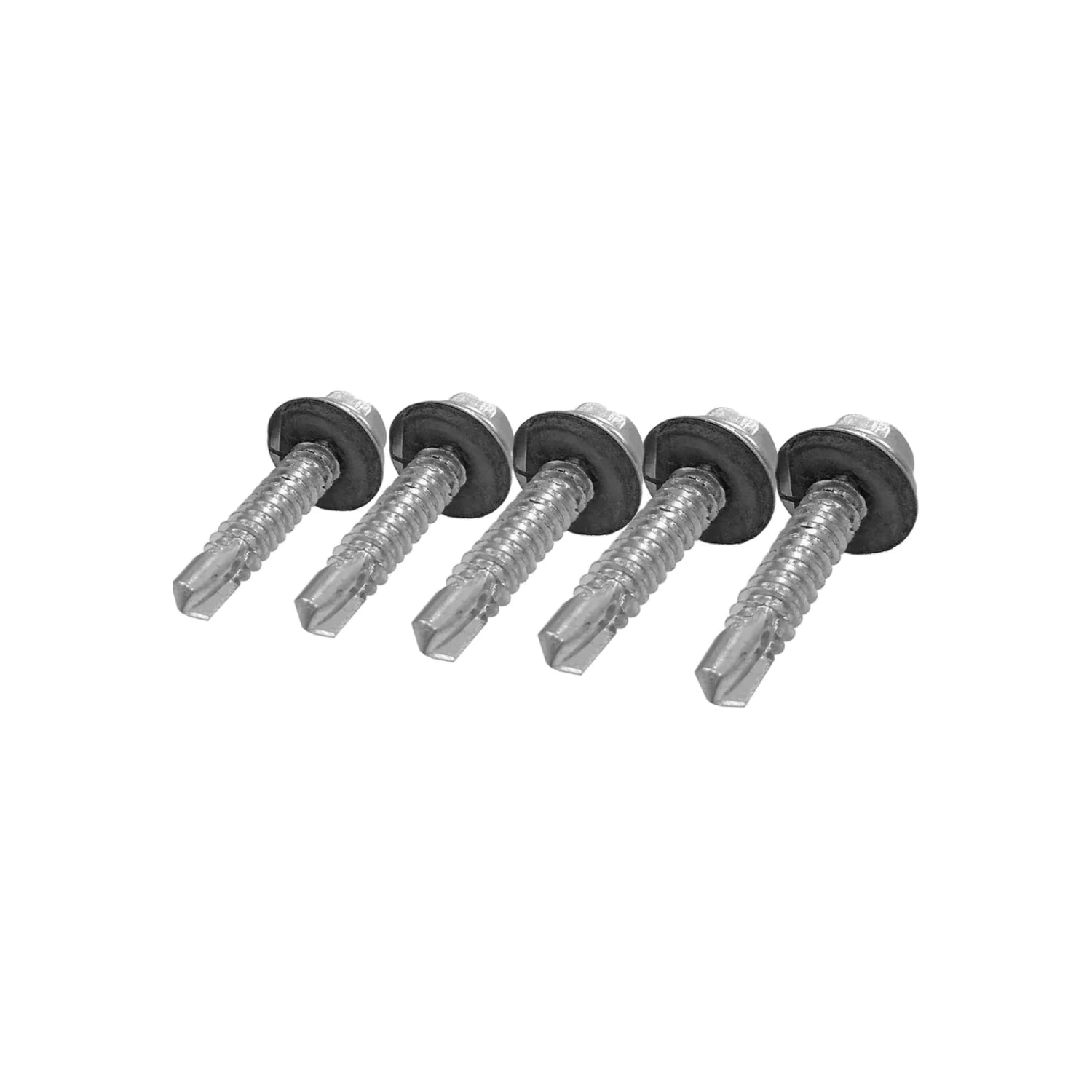 Tornillos autoperforantes punta de broca cabeza hexagonal con arandela de sellado para metal galvanizado