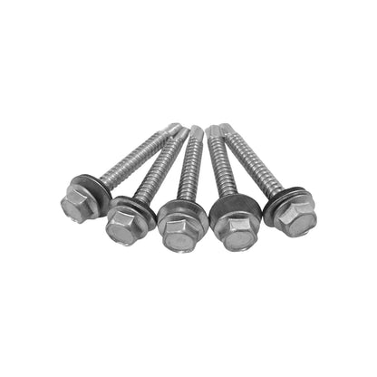 Tornillo punta de broca 14 x 2" cabeza hexagonal 50 piezas Veker 15905