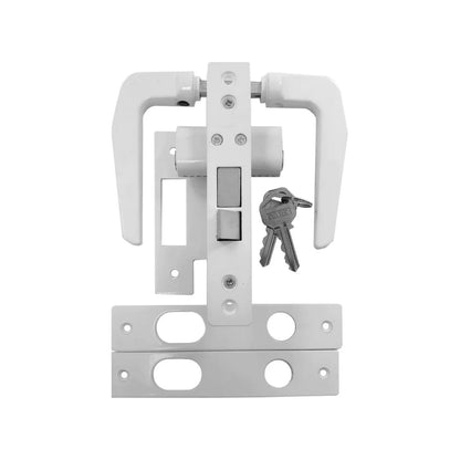 Cerradura/Chapa para puerta de aluminio blanca Dexter 2002