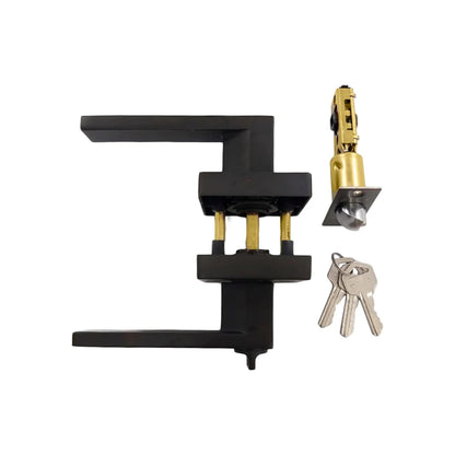 Cerradura/Chapa para recámara de manija negra Dexter 6518 deluxe