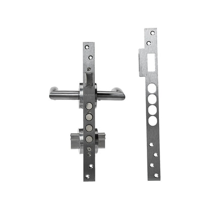 Cerradura/Chapa para recámara de manija cromo mate Dexter 6503 deluxe