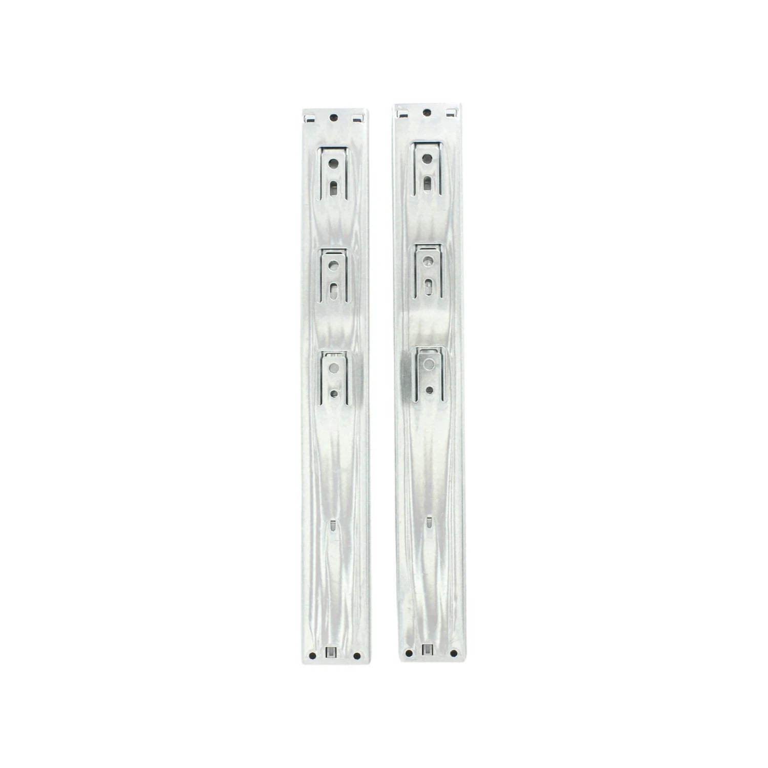 Correderas metálicas para cajones de 35 cm, extensión completa, acabado galvanizado, par