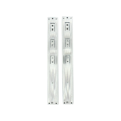 Correderas metálicas para cajones de 35 cm, extensión completa, acabado galvanizado, par